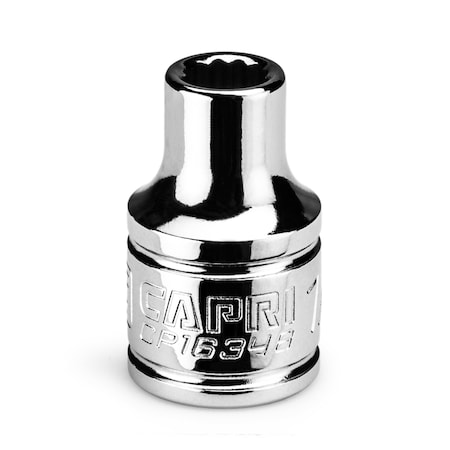 Capri Tools 3/8 in Drive 1/4 in 12-Point SAE Shallow Socket CP16348